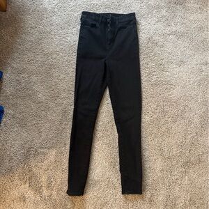 AE black high rise skinny jeans
